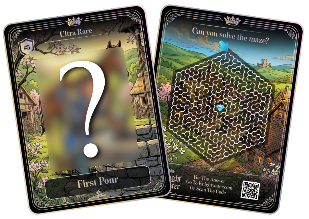 Knight Water secret challenge cards